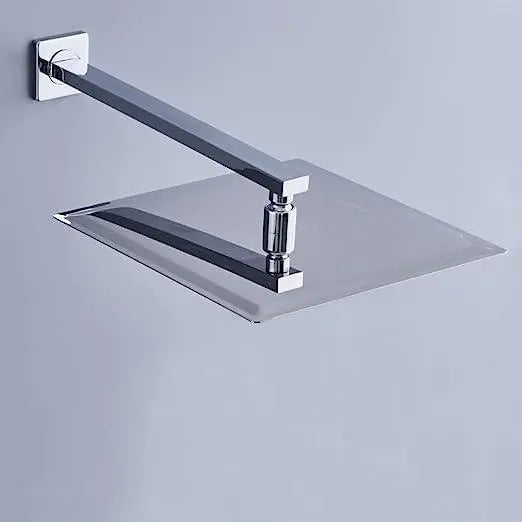 Fossa 8x8 Rain Overhead Shower Square 304 Stainless Steel Rain Showers Overhead Wall Mounted, Without Arm UOHS-003
